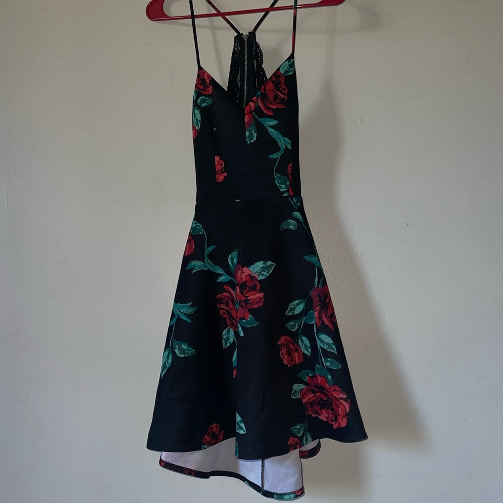 Skater dress with gorgeous lace back